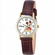 Mickey Mouse Women's Cardiff Watch, Brown Strap