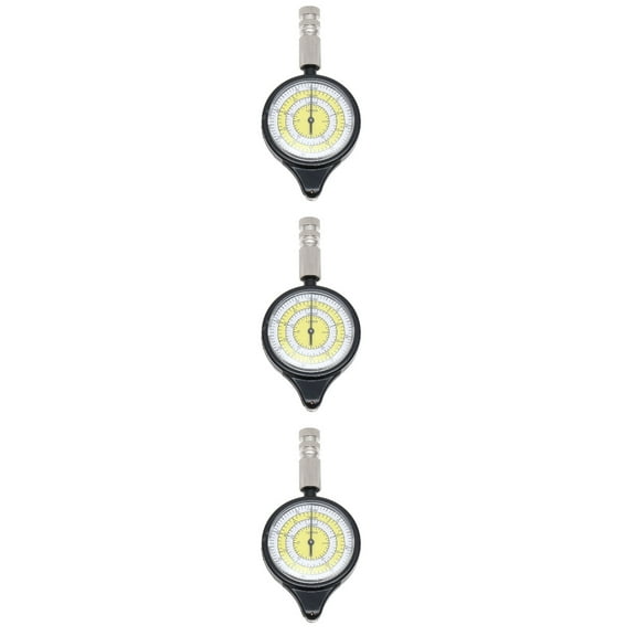 Masteelf 3pcs Map Measurer Mini Outdoor Map Measure Distance Calculator Mapping Tool Metal Measuring Wheel for Field Exploration Hunting