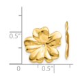 thumbnail image 5 of 14K Yellow Gold Polished Floral Earring Jackets, 5 of 5