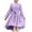 Light Purple, variant on REDARER Girls' Long Sleeve Dress with Tie Belt & Hi-Low Hem Stylish Flowy Semi-Formal Party Dress,10-11 Years