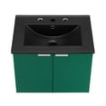 thumbnail image 6 of Modway Maybelle 24" Wall-Mount Bathroom Vanity in Green Black, 6 of 9