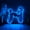 RGB (10 modes), variant on Poodle Breed Led Light Box, Dimmable Neon-Like Light Signs USB Power for Wall Decor Bedroom Decoration, Static Light (WxH) 11"x11"