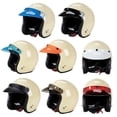 thumbnail image 2 of 3-Snap Helmet Bubble Visor Lens for 3/4 Retro Open Face Motorcycle Helmet, 2 of 5