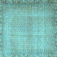 thumbnail image 1 of Ahgly Company Indoor Square Persian Light Blue Traditional Area Rugs, 3' Square, 1 of 4