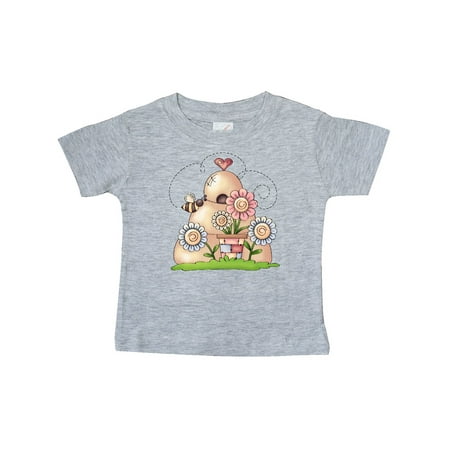 

Inktastic Spring Beehive with Bumble Bee and Flowers Gift Baby Boy T-Shirt