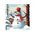 thumbnail image 3 of Men's 330g 100% Cotton Terry Dropped Shoulder Hoodie-Snowman Pattern, 3 of 17
