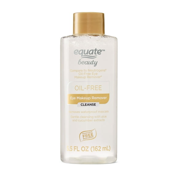 Equate Oil-Free Eye Makeup Remover, 5.5 fl oz, Compare to Neutrogena Oil-Free Eye Makeup Remover