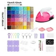 thumbnail image 2 of Gytml 90 Color Fuse Beads Kit For Crafts, Multifunctional Diy Craft Set With Mini Iron, Melting Beads Set Including Pegboards, Ironing Paper, Tweezers, Ideal Gift For Craft Lovers Black-19X13CM, 2 of 4