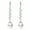 White Gold Plated, variant on Simulated Pearl for Brides Cubic Zirconia Jewelry Dangle Drop Earrings for Women Plated Rose Gold