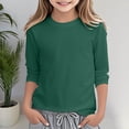 thumbnail image 2 of SNKSDGM Girls Tops for Trendy Winter T Shirts for Girls 10-12 Girls' Seve Quarter Sleeved Star Print T Shirt Top Comfortable with Casual Shirt, 2 of 4