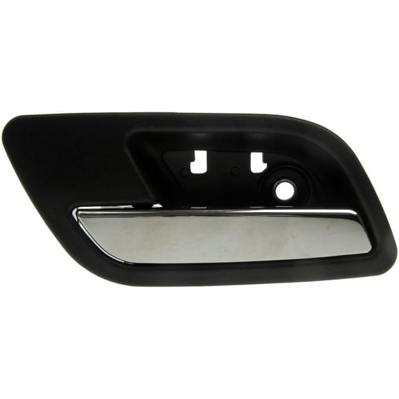 Dorman 81179 Rear Driver Side Interior Door Handle for Specific Cadillac Models, Chrome Lever; Black Housing