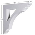 thumbnail image 2 of Ekena Millwork 4"W x 20"D x 20"H Imperial Bracket, 2 of 4
