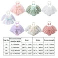 thumbnail image 3 of IBTOM CASTLE Newborn Toddler Baby Girls Fall Outfit Butterfly Romper Princess Dress with Headband 1st Birthday Cake Smash Clothes for Photo Shoot 12-18 Months Purple, 3 of 8