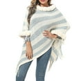 thumbnail image 3 of Sentmoon Womens Poncho and Vintage Print Casual and Everyday Shawl Wraps for Women Dressy Christmas Gift Ideas, For Adult Women Scarf Fall and Winter for Travel, Airplanes, and Versatile Use, 3 of 7