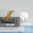 thumbnail image 2 of Escultura Moderna Abstracta De Una Alfombra Y Un Elefante, Ideal Para La Decoración Del Hogar, La Entrada O La Mesa. Figura Coleccionable De Cerámica Con Almohadillas Antideslizantes Para, 2 of 8