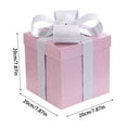 thumbnail image 3 of Clearance！ Christmas Gift Box，Medium Glitter Birthday Gift Box With Lids Ribbon And Tissue Paper Gift Box 1 Pcs 7.8X7.8X7.8 Inches，, 3 of 6