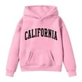thumbnail image 3 of Tiijoy Toddler Girls Casual Sports Hoodie California Print Pullover Hooded Sweatshirt, Sizes 2-3T, 3 of 3