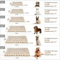 thumbnail image 6 of Dog Crate Mats with Cute Star Pattern Washable Pet Bed for Large Dogs Cozy Reversible Dog Crate Bed, Brown, 17.5*14, 6 of 8