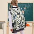 thumbnail image 7 of FORMRS Unisex School Backpack 17" Student Travel Bag with Laptop Compartment, Blue Floral Pattern, 7 of 7