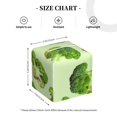 thumbnail image 4 of Balery Broccoli 3 Porta Pañuelos de Cuero con Estampado – Funda Moderna Cuadrada para Caja de Pañuelos, Dispensador 5x5x5'', 4 of 7