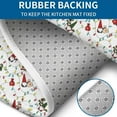 thumbnail image 4 of White Christmas Gnome and Light Pattern Bathroom Rugs Sets 3 Piece,Toilet Cover Set,Absorbent Non Slip Bathroom Mats Sets with U-Shaped Contour Rug Toilet Rug Set, 4 of 5