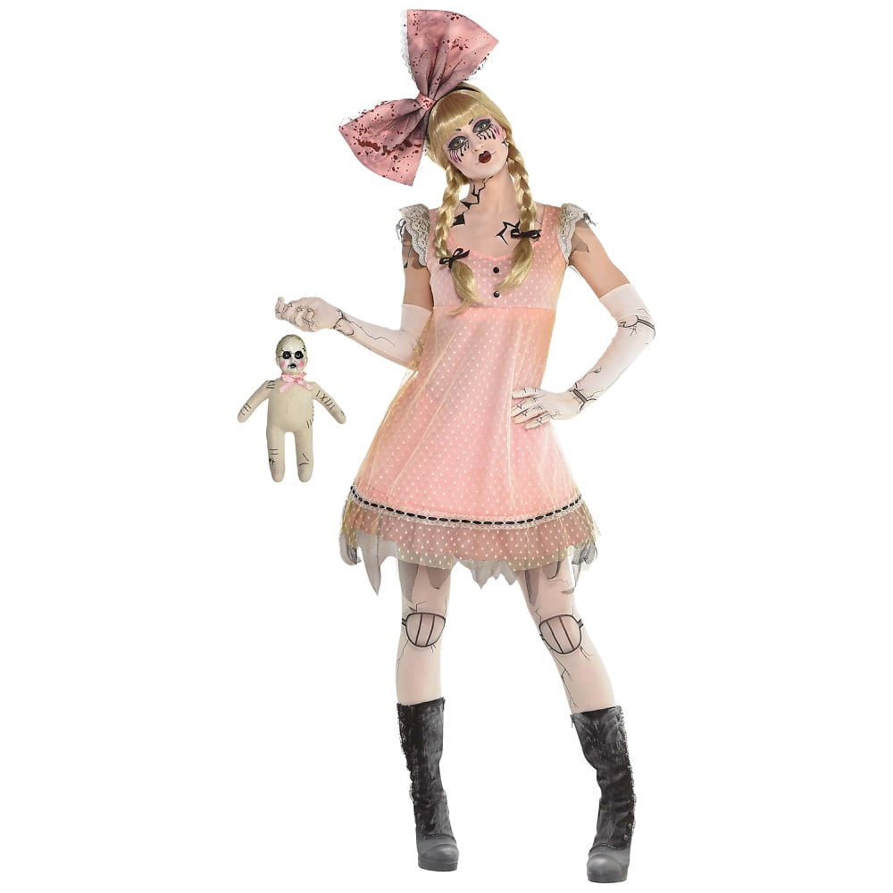  Creepy  Doll  Dress Adult Costume  L XLarge Walmart com 