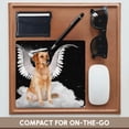 thumbnail image 4 of 3dRose, Golden Retriever Angel Dog Sitting on a Cloud with a cute Halo and Angel Wings, MousePad, 4 of 7