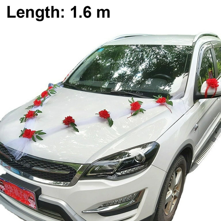 Wedding Car Front Flower Decoration, Simulation Simulation