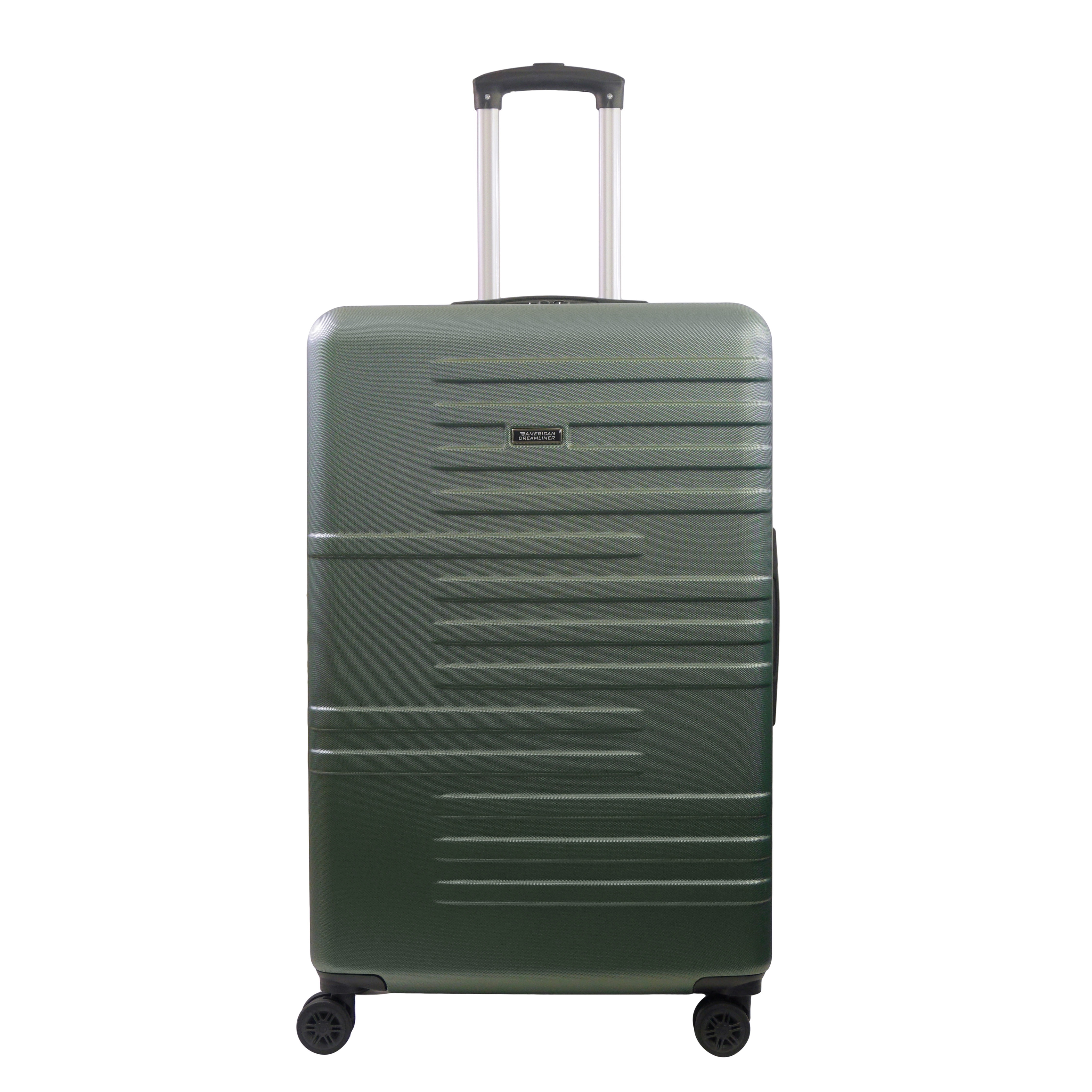 American Dreamliner 30 Inch Rolling Luggage, Hardshell Suitcase with Spinner Wheels, Green