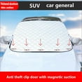thumbnail image 3 of Eolstice Vehicle Windshield Frost Protection Cover, Magnetic Attachment Snow Shield For Cars, Auto Front Glass Winter Weather Protective Layer Barrier, 3 of 9