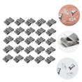 thumbnail image 4 of Homoyoyo 50pcs wire clips Rectangular Wire Clip for Outdoor Cable Management, 4 of 7