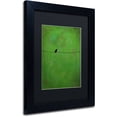 thumbnail image 2 of Trademark Fine Art "Lone Bird Green" Canvas Art by Nicole Dietz Black Matte, Black Frame, 2 of 4