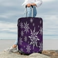 thumbnail image 4 of Uemuo Snowflake Gradient Purple Printed Washable Luggage Cover - Fashion Suitcase Protector Fits 18-32 Inch Luggage -Small, 4 of 9