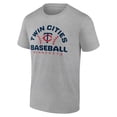 thumbnail image 2 of Men's Heather Gray Minnesota Twins Team Go For Two T-Shirt, 2 of 3