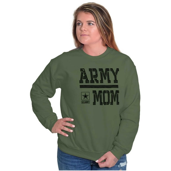 US Army Mom Military Star Logo Women Crewneck Sweatshirt Brisco Brands S