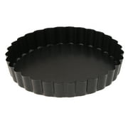 Coating Loose Bottom Quiche Tart Pie Pan, with Removable Steel Bakeware , D
