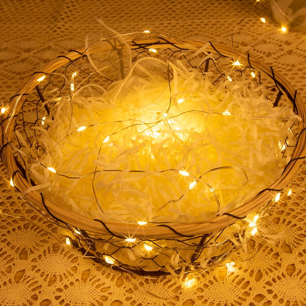 RESNICE Plug in Fairy Lights 200FT 600 LED Waterproof Silver Wire LED Twinkle String Lights with Remote for Living Room Bedroom Patio Porch Garden Christmas Tree Wedding