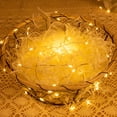 thumbnail image 5 of RESNICE Plug in Fairy Lights 66FT 200 LED Waterproof Silver Wire LED Twinkle String Lights with Remote for Living Room Bedroom Patio Porch Garden Christmas Tree Wedding, 5 of 10