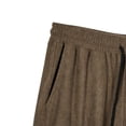 thumbnail image 6 of UVEASISHA Mens Baggy Corduroy Cargo Pants Loose Fit Casual Multiple Pockets Pants Elastic Waist Drawstring Work Pants Straight Wide Leg Pants Today Sales Brown XXL, 6 of 8