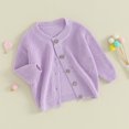 thumbnail image 3 of Gupgi Baby Knit Cardigan Infant Boy Girl Sweaters Crewneck Long Sleeve Open Front Sweaters Winter Coat, 3 of 7