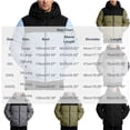 thumbnail image 3 of QQZ Color Block Padded Hooded Zip Up Puffer Jacket Men, Zip Up Sweatshirt Men, Fall Winter Travel Business Casual Ski Outdoor Daily Outfits, 3 of 8