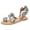 Gold, variant on Women's Toe Ring Flip Flops Sequin Sparkling Butterfly Beach Sandals Lightweight Summer Bridal Wedding Slides Beach Shoes Multicolour Size 7