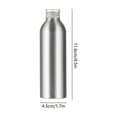 thumbnail image 3 of 100ml/3.4oz Aluminum Bottle Refillable Liquid Container Aluminum Vial Bottles with Screw Cap for Cosmetic Toiletries, 3 of 6