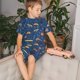 thumbnail image 4 of Fotbe French Bulldog Dog In Beret Pijama Estampada de 2 Piezas para Niños – Ropa de Dormir de Manga Corta Cómoda para Niños y Niñas, Camiseta y Shorts de Algodón-Large, 4 of 6