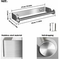 thumbnail image 3 of Paper Towel Holder Support for Kitchen Paper Holder Stainless Steel Paper Towel Dispenser Unroller Paper Towel Holder Wall-Mounted Kitchen Roll Holder,, 3 of 5