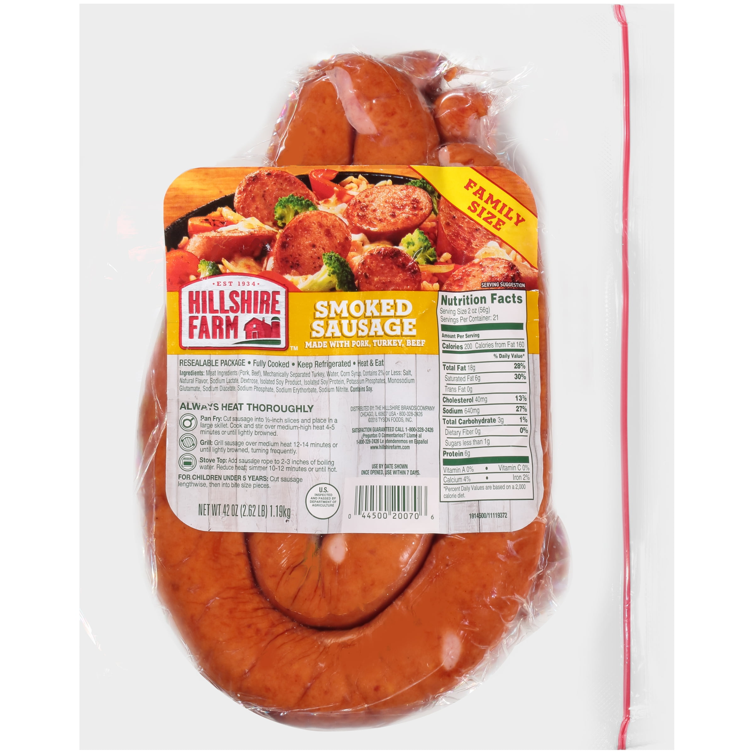 Hillshire Farm® Smoked Sausage Rope, 42 oz. Family Pack
