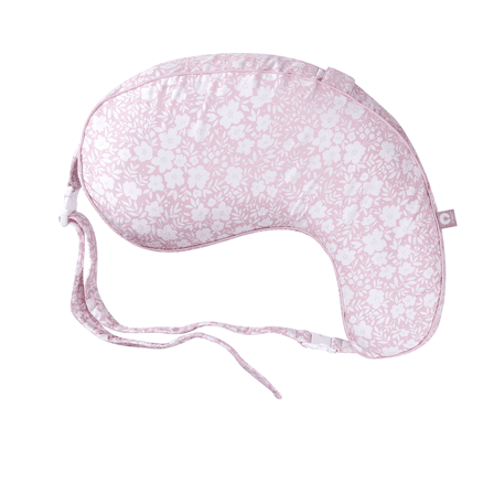 Boppy Uplift Nursing Pillow - Wedge Bottle & Breastfeeding Pillow to Reduce Spit-Up and Reflux Symptoms, with Body-Inclusive Opening And Adjustable Belt - Pink Frost Floral