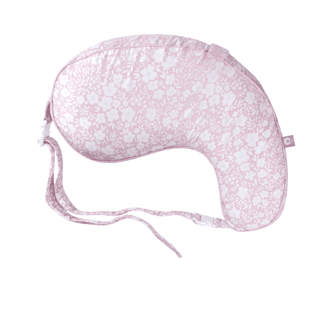 Boppy Uplift Nursing Pillow - Wedge Bottle & Breastfeeding Pillow to Reduce Spit-Up and Reflux Symptoms, with Body-Inclusive Opening And Adjustable Belt - Pink Frost Floral