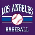 thumbnail image 6 of Wild Bobby City of Los Angeles LA Baseball Fantasy Fan Sports Unisex Hoodie Sweatshirt, Purple, Large, 6 of 6