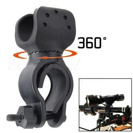 360° Rotation Bicycle LED Torch Lamp Flashlight Mount Bracket Holder Torch